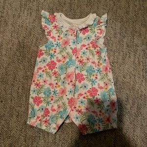 (15for$10) baby girl floral romper